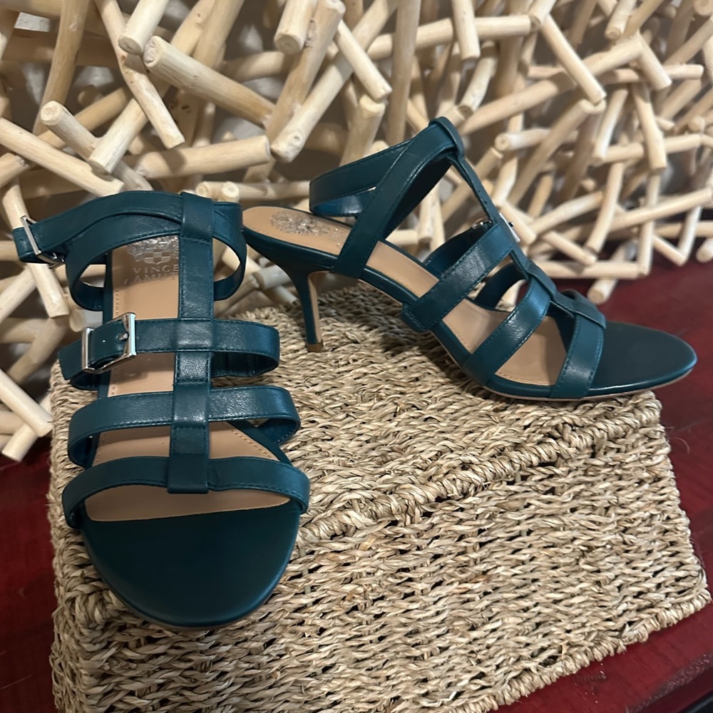Vince Camuto Women's Teal Strappy Heels (new)